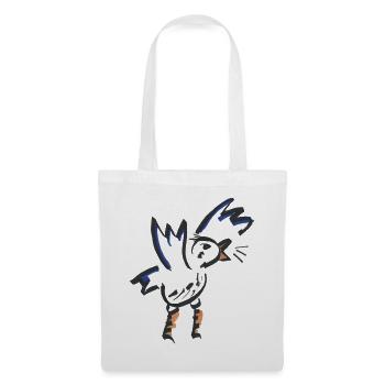 Orange Blue Abstract Rooster - Tote Bag - white - Front