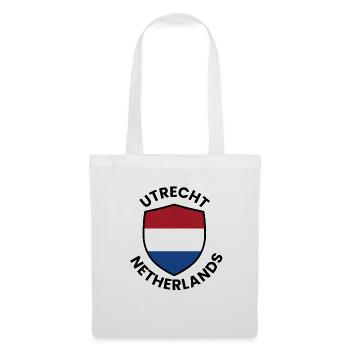 Utrechter Schild Niederländische Flagge - Stoffbeutel - Weiß - Vorne
