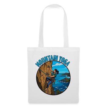 Mountain yoga on the cliffs - Tote Bag - white - Front