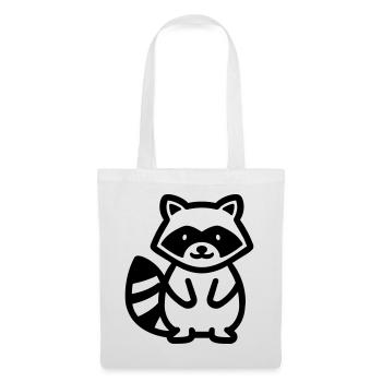 raccoon - Tote Bag - white - Front