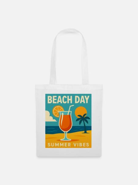 Summer Vibes - Stoffbeutel - Weiß