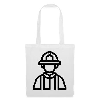 pompier - Sac en tissu - blanc - Devant