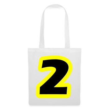 2 Number symbol - Tote Bag - white - Front