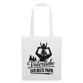 Vaterliebe: Der beste Papa - Stoffbeutel - Weiß - Vorne
