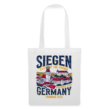 Vintage Siegen Allemagne City Of The Crown - Sac en tissu - blanc - Devant