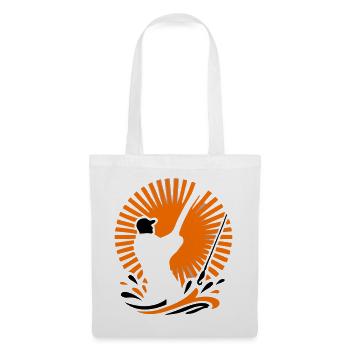 Angler Silhouette Icon - Tote Bag - white - Front