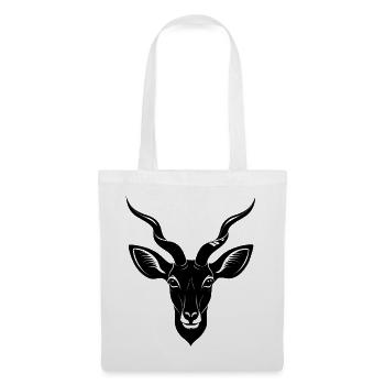 Kudu-Antilope - Stoffbeutel - Weiß - Vorne