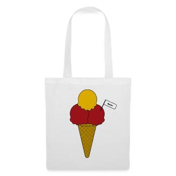 Spain Flag Eis cream Eiscreme - Stoffbeutel - Weiß - Vorne