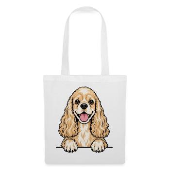 American Cocker Spaniel - Stoffbeutel - Weiß - Vorne