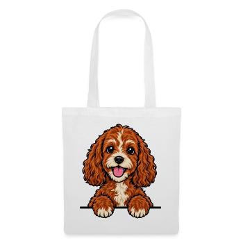 Cavapoo - Stoffbeutel - Weiß - Vorne