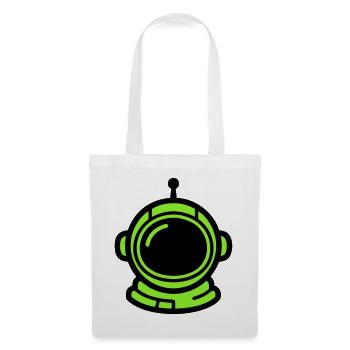 Astronauten Helm Neon Icon - Stoffbeutel - Weiß - Vorne