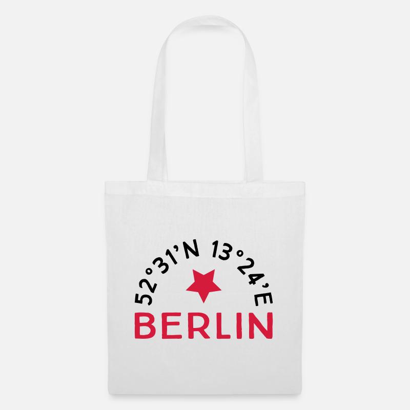 Berlin - Stoffbeutel - Weiß