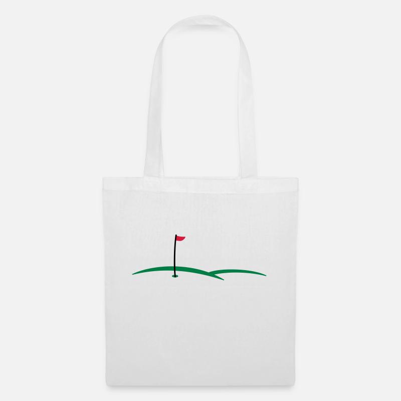 Trou de golf 3c - Sac en tissu - blanc