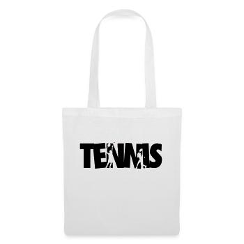 Joueur Drôle Cool Tennis - Sac en tissu - blanc - Devant