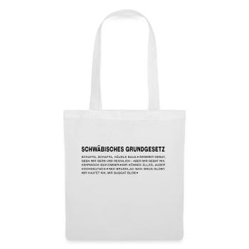Schwäbisches Grundgesetz - Stoffbeutel - Weiß - Vorne