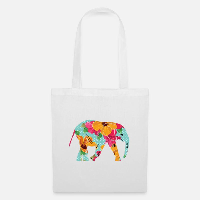 elephant - Tote Bag - white