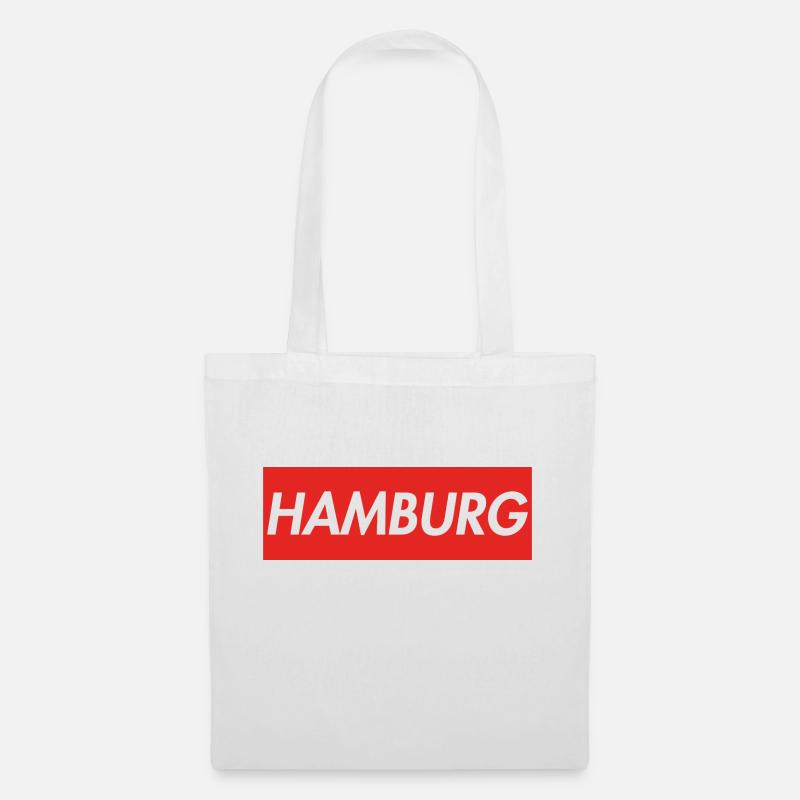 Hamburg - Stoffbeutel - Weiß