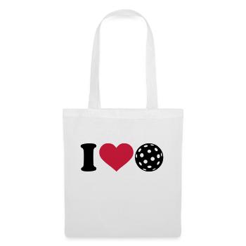 I love Floorball - Sac en tissu - blanc - Devant