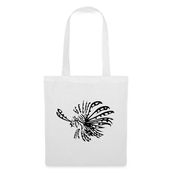 Poisson-lion rascasse volante - Sac en tissu - blanc - Devant