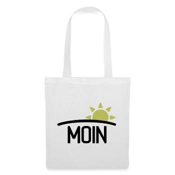 Moin Guten Morgen Sonne - Stoffbeutel - Weiß - Vorne