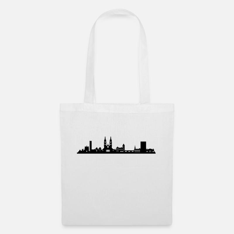 Skyline Basel - Stoffbeutel - Weiß