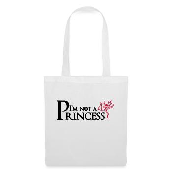 I'm not a Princess - Stoffbeutel - Weiß - Vorne