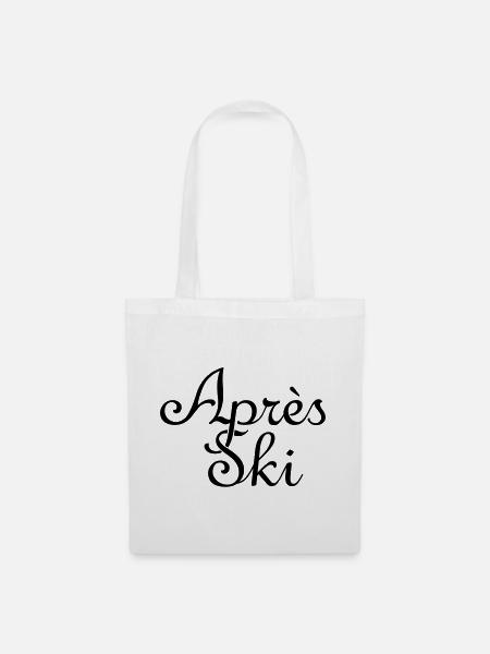 Wintersport Après-Ski - Stoffbeutel - Weiß