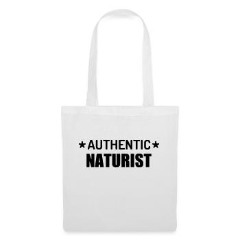 Naturisme / Naturiste / Nudisme / Nudiste - Sac en tissu - blanc - Devant