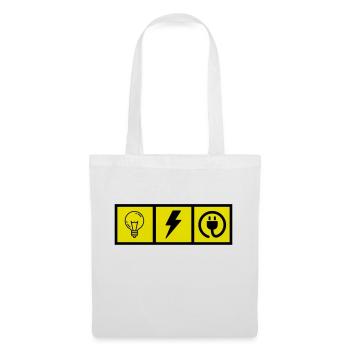 Electrician / Electricien / Elektriker / Electric - Tote Bag - white - Front