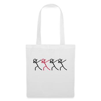 dabbing team figures - Stoffbeutel - Weiß - Vorne