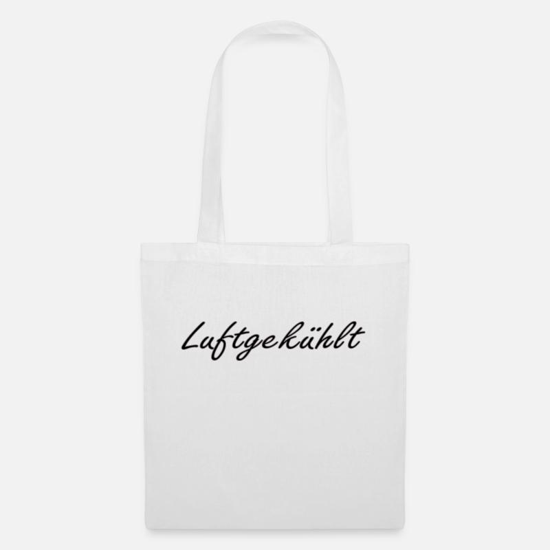 Luftgekühlt Schriftzug - Stoffbeutel - Weiß