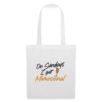 On Sunday I Get Mimosional Brunch Shirt - Stoffbeutel - Weiß - Vorne