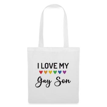J’aime mon fils gay - Sac en tissu - blanc - Devant