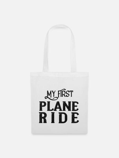 My First Plane Ride 31 - Stoffbeutel - Weiß