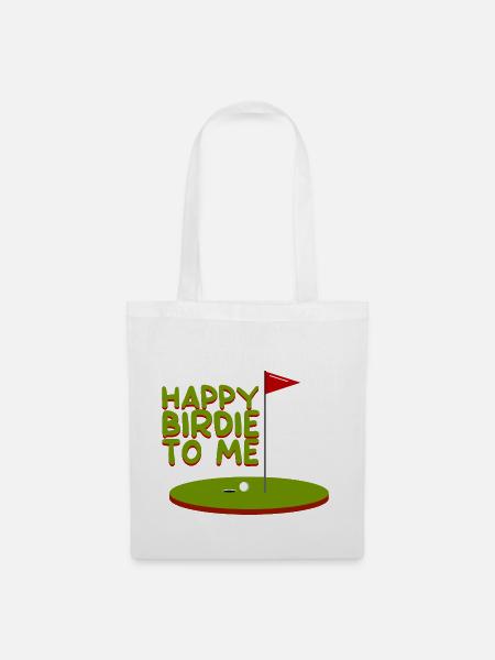 Happy Birdie To Me - Stoffbeutel - Weiß