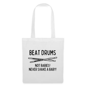 NEVER SHAKE A BABY - Tote Bag - white - Front