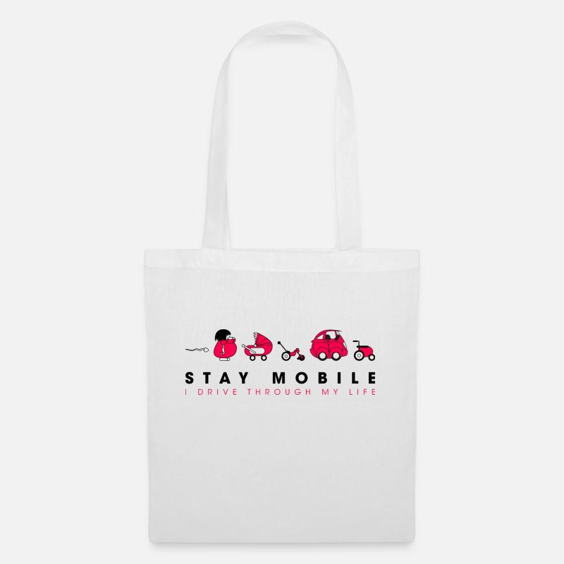 Stay Mobile - Tote Bag - white