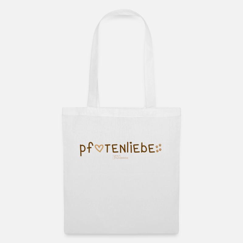 jowi hundeliebe - pfotenliebe - Stoffbeutel - Weiß