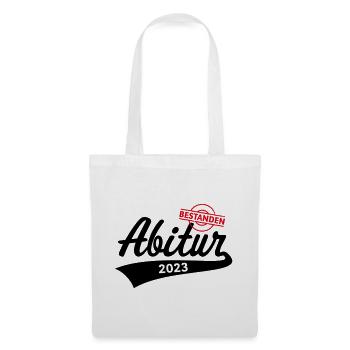 Abitur 2023 Bestanden (Abiturient / Abi) - Stoffbeutel - Weiß - Vorne
