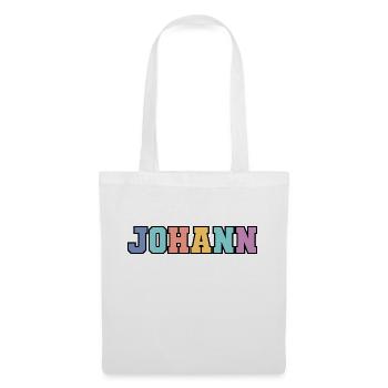 Nom - Johann - Sac en tissu - blanc - Devant