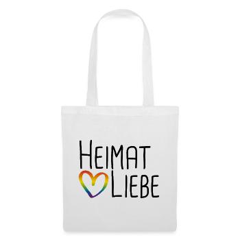 Heimat Liebe - Stoffbeutel - Weiß - Vorne