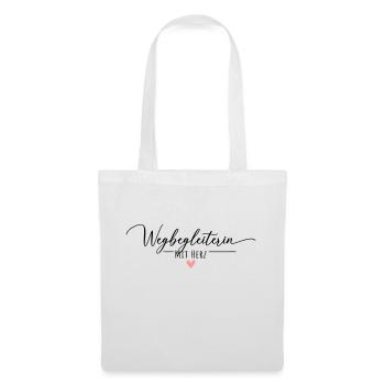 Wegbegleiterin mit Herz - Stoffbeutel - Weiß - Vorne