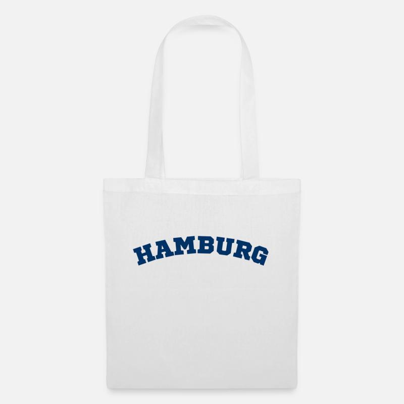 Hamburg - Stoffbeutel - Weiß
