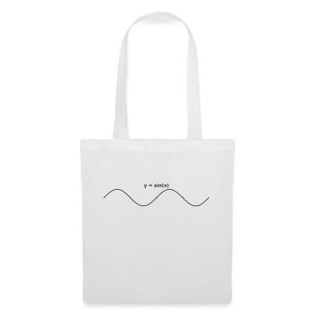 sinus graph design - Stoffbeutel - Weiß - Vorne