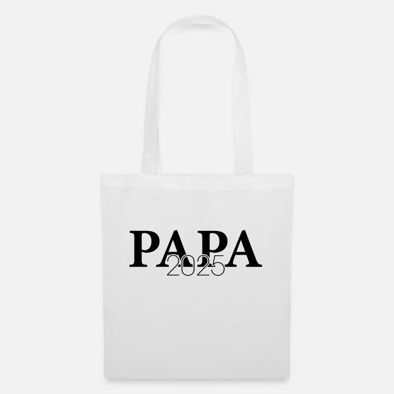 Papa 2025 - Stoffbeutel - Weiß