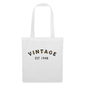 Vintage is 1948 - Tote Bag - white - Front