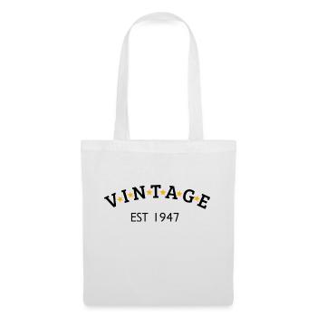 Vintage is 1947 - Tote Bag - white - Front