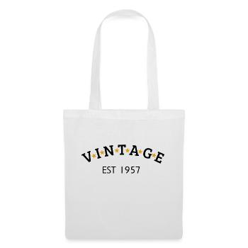 Vintage is 1957 - Tote Bag - white - Front