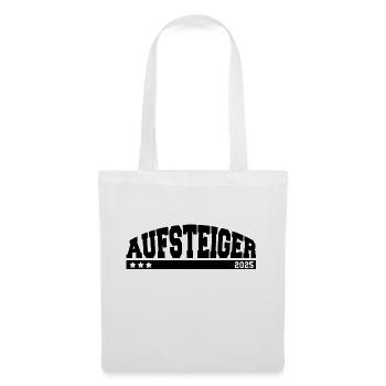 Aufsteiger 2025 Aufstieg Fußball Handball - Stoffbeutel - Weiß - Vorne