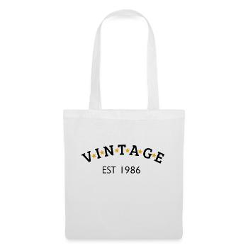 Vintage is 1986 - Tote Bag - white - Front